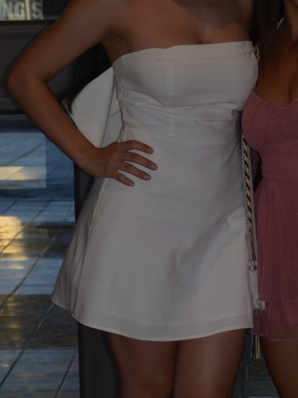 Strapless altar’d state mini dress